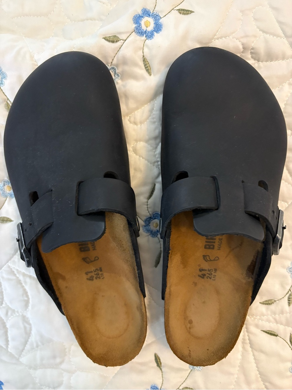 Birkenstock Black Boston Clog Slide - Black